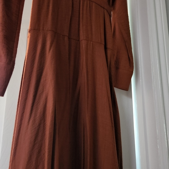 Bcbg brown wrap around dress GUC sz small - Picture 6 of 13